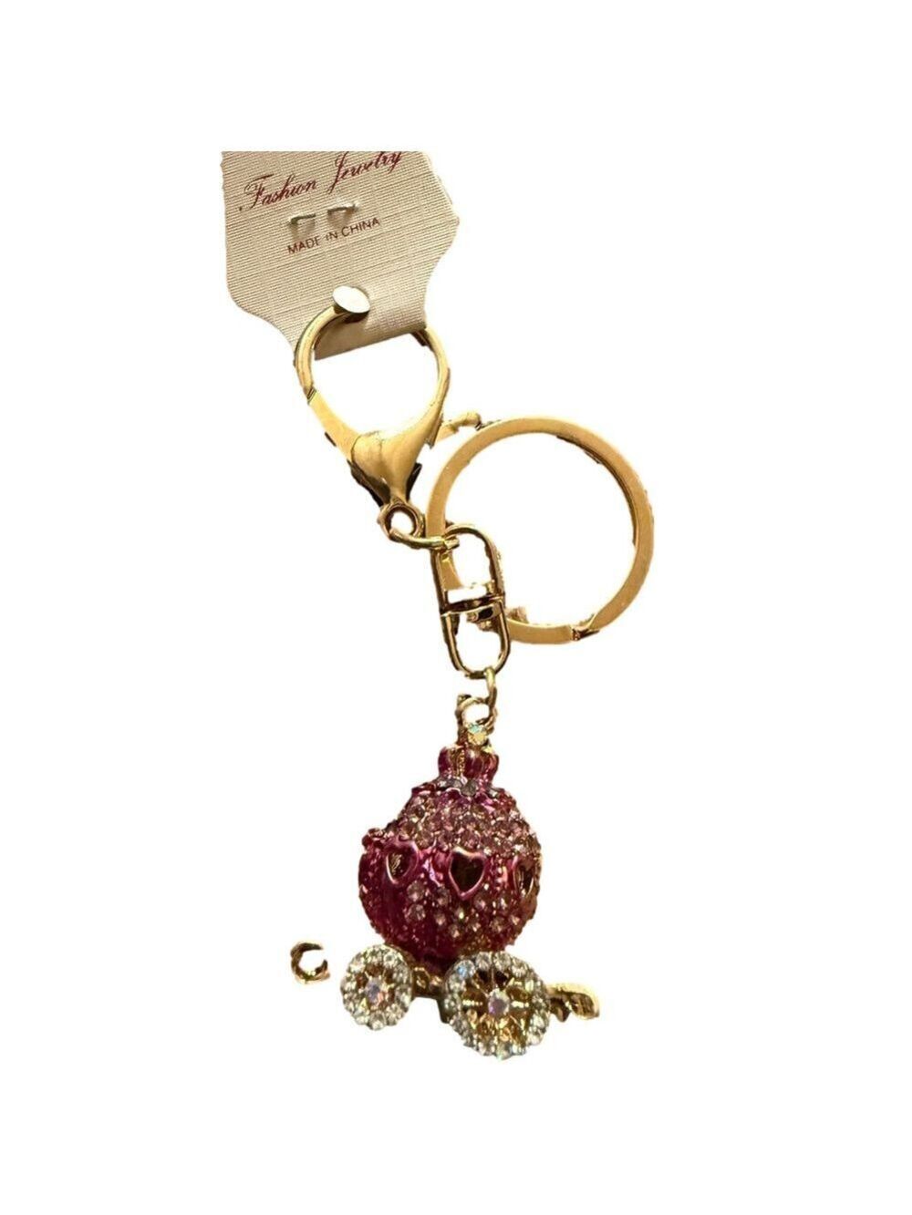 Fashion Jewelry Pink and Gold Key Holder
